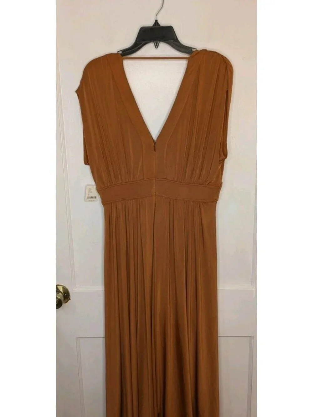 NWT Sz M Anthropologie Sleeveless V-Neck A-Line Midi Dress